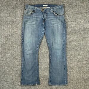 Levi's 542 Low Flare Jeans Womens Size 16M Blue Denim Cotton Stretch Mid Rise